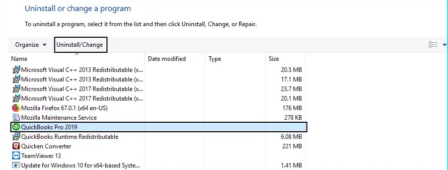 Steps to Uninstall QuickBooks