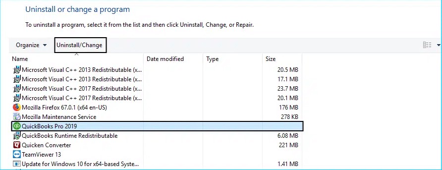 Uninstalling QuickBooks Software