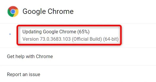 Upgrade Chrome