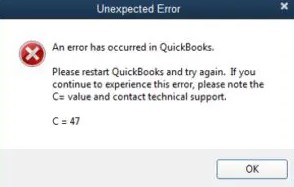 What Is QuickBooks Error C=47