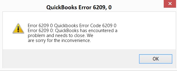 What is QuickBooks Error 6209