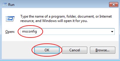 type MSconfig and press Enter