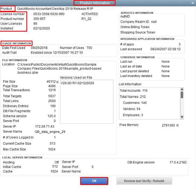 Check if the QuickBooks file is accessed on the Desktop