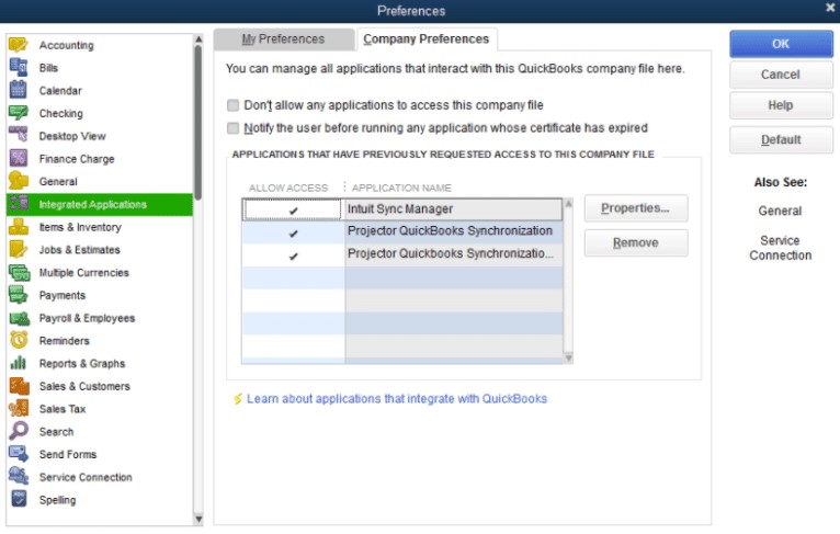 Check if the QuickBooks file is allowed on the desktop