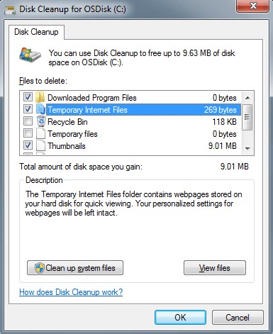 Clean up your disk