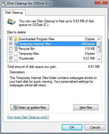 Delete any unnecessary files