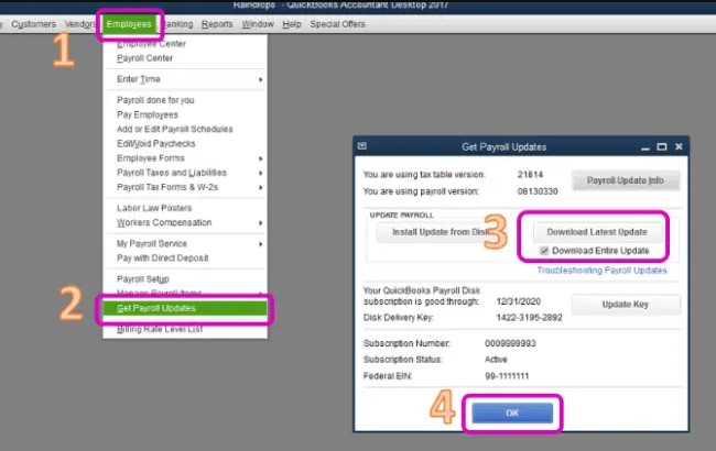 Downloading the latest Tax Table updates