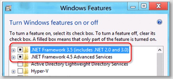 Fix and reinstall the Microsoft .NET framework