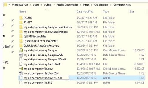 Fix the .ND and .TLG files