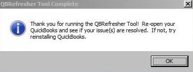 How does the QuickBooks refresher tool work