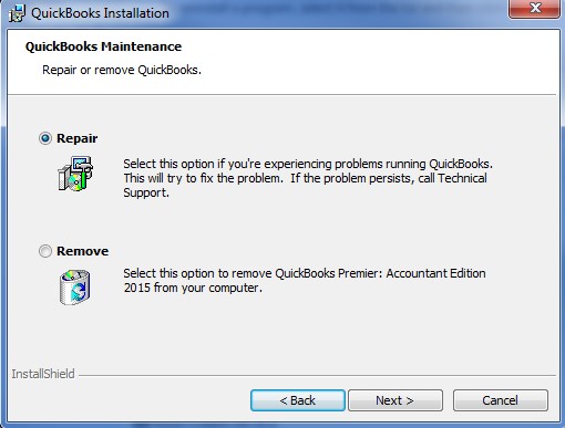 Repairing QuickBooks