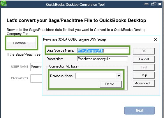 Select the Sage Company File