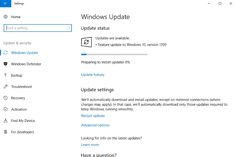 Update Windows OS