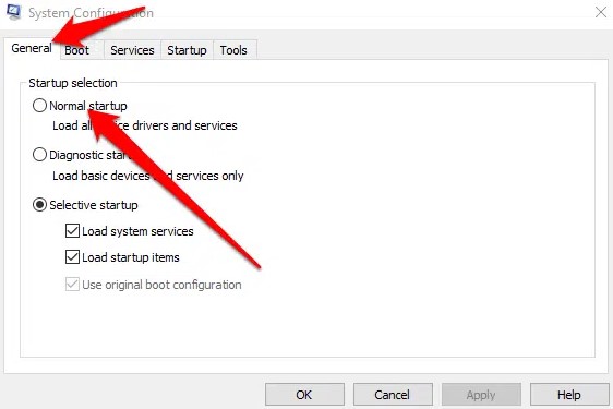 Use the selective startup mode and install QuickBooks again