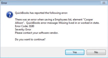 What Is QuickBooks Error 3180