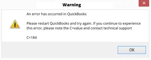 What Is QuickBooks Error C 184