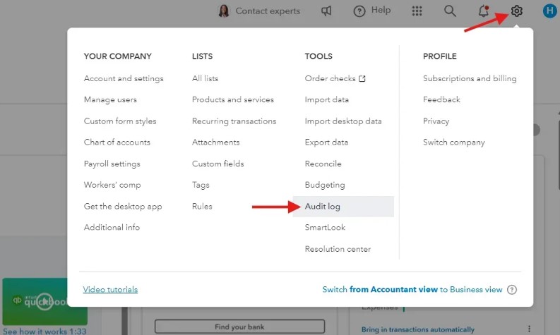 Check for deleted or altered transactions