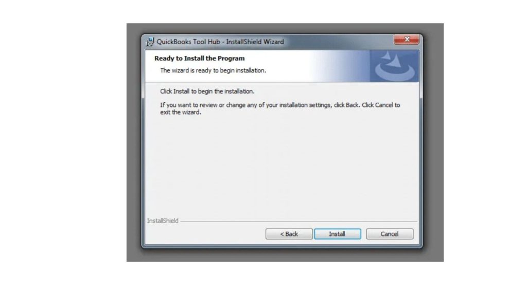 Ready to install the program