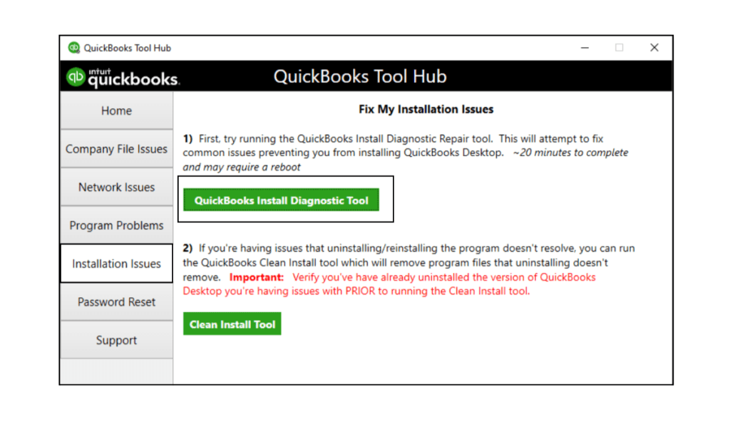 QuickBooks Desktop Install-Diagnostic-Tool