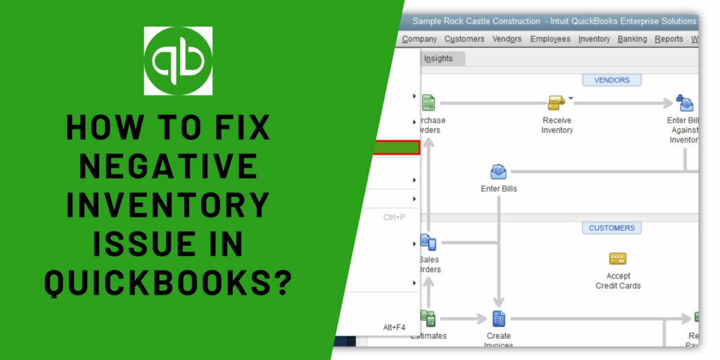QuickBooks Negative Inventory Issue
