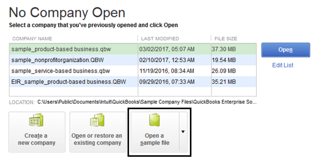 quickbooks unrecoverable error fix no company open