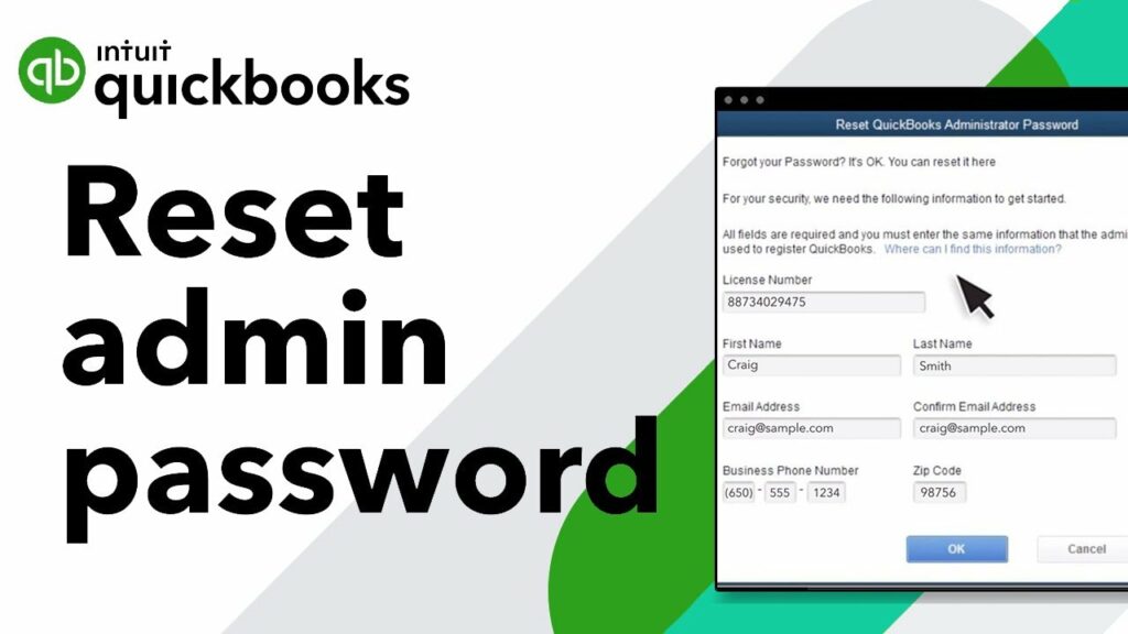 quickbooks password reset tool