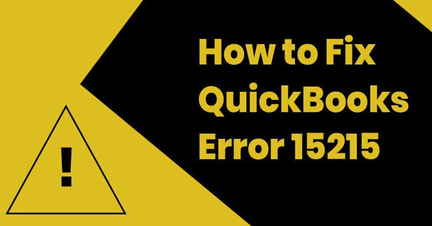 Quickbooks Error 15215 Not Responding