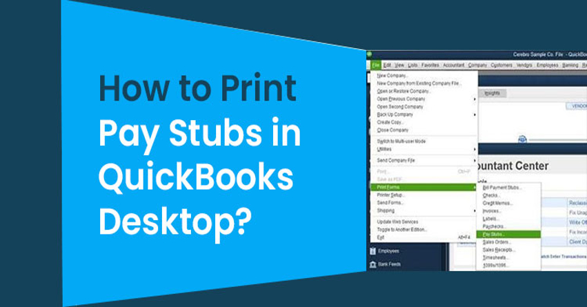 How to Print Paycheck Stubs in Quickbooks