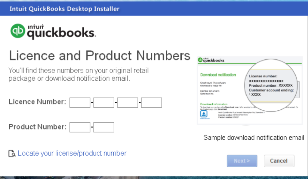 QuickBooks License Number Get Product Key And Number